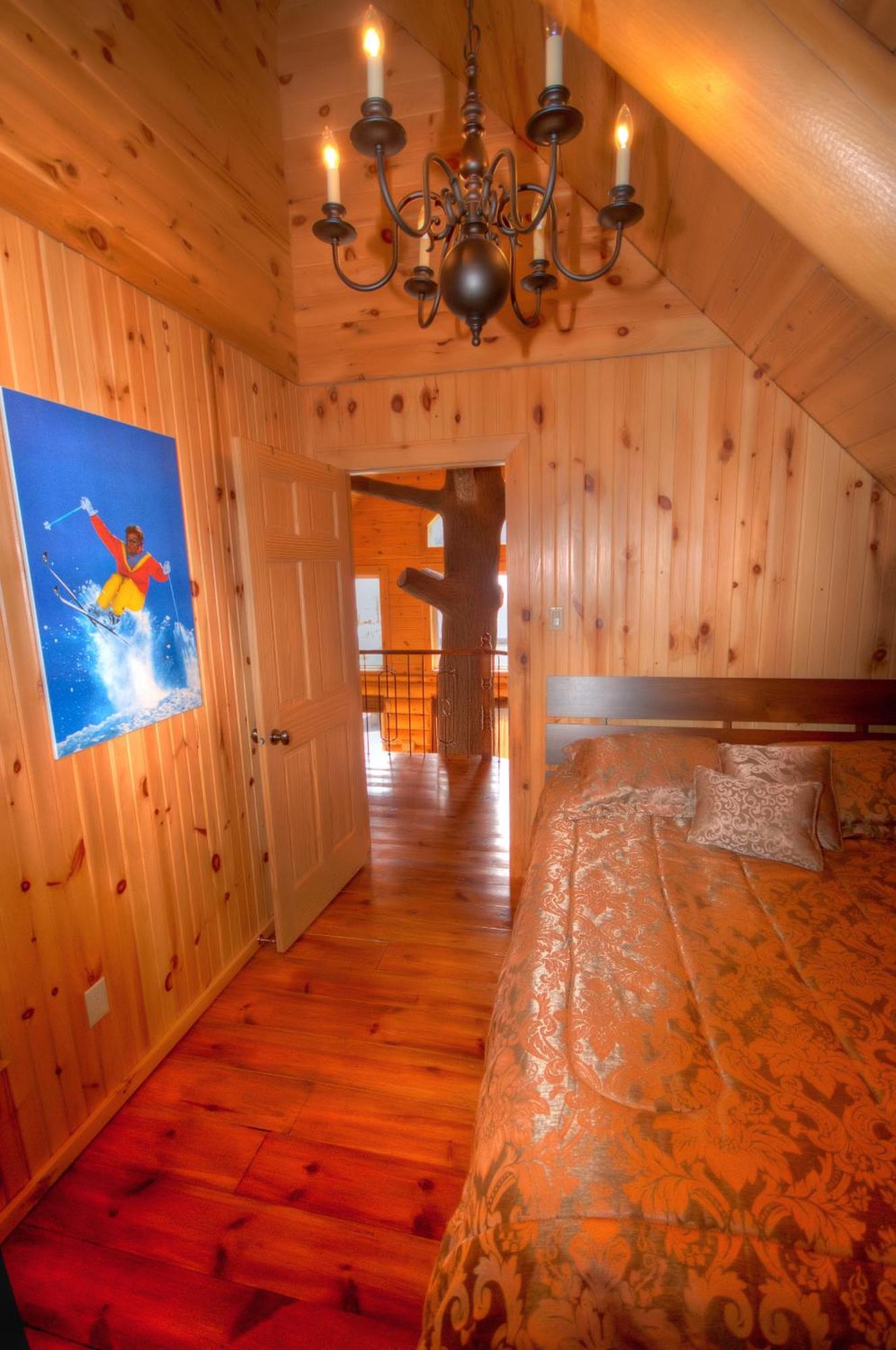 Вилла Le Chalet Bois Rond Relax Saint-Tite-des-Caps Экстерьер фото